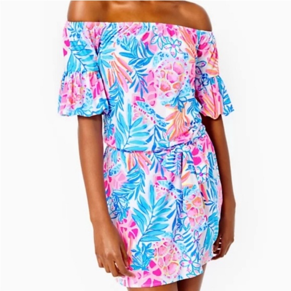 Lilly Pulitzer Samia Romper Small - Picture 2 of 7